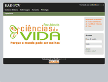 Tablet Screenshot of ead.faculdadecienciasdavida.com.br